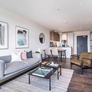 Living Room in 2 BHK Builder Floor at Ultima 107, Sector 107 – for Sale