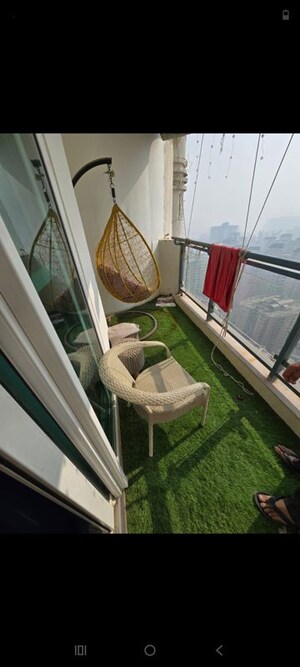 Balcony in 4 BHK Apartment at Mahagun Mirabella, Sector 79 – for Rent