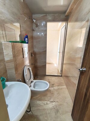 Bathroom in 1 BHK Apartment at Siddhi Highland Springs, Dhokali – for Rent