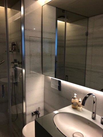 Bathroom in 6 BHK Apartment at Lodha The World Towers World One Tier 2, Worli – for Rent