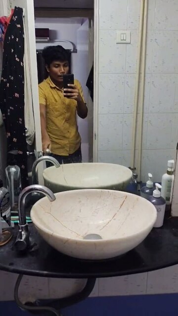 Bathroom in 1 BHK Apartment at Balaji Enclave Kandivali East, Kandivali East – for Rent