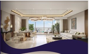 Living Room in 3.5 BHK Apartment at Birla Pravaah, Sector 71 – for Sale