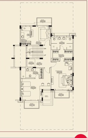 Floor Plan in 5 BHK Villa at Bptp Visionnaire Villas, Sector 70a – for Sale
