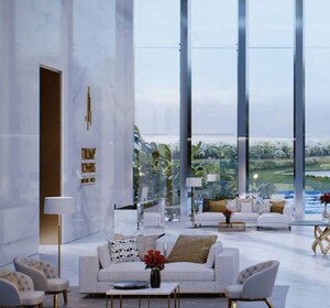 Living Room in 4 BHK Apartment at M3M Trump Tower, Sector 65 – for Sale