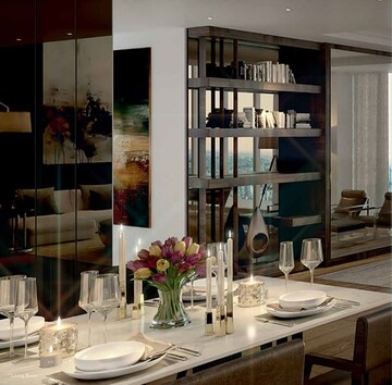 Dining area in 4 BHK Apartment at M3M Trump Tower, Sector 65 – for Sale