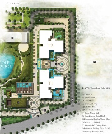 Master Plan in 4 BHK Apartment at M3M Trump Tower, Sector 65 – for Sale