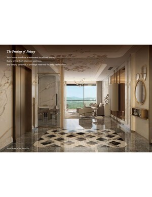 Living Room in 3 BHK Apartment at Sunteck City Avenue 5, Goregaon West – for Sale