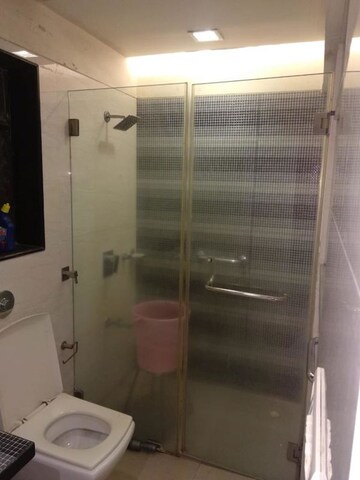 Bathroom in 3 BHK Apartment at Evershine Embassy, Andheri West – for Rent