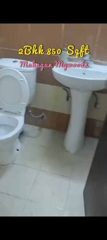 Bathroom in 3 BHK Apartment at Mahagun Mywoods, Sector 16c Greater Noida – for Rent