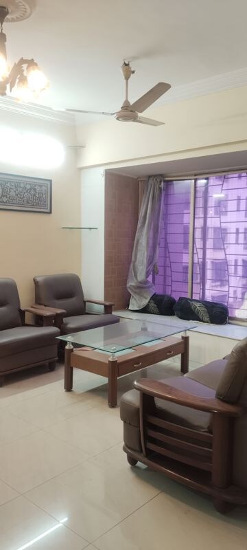 Living Room in 3.5 BHK Apartment at Nirmal Lifestyle Residency CHS Ltd, Mulund West – for Rent