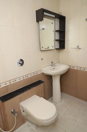 Bathroom in 3 BHK Apartment at Puravankara Purva Venezia, Yelahanka New Town – for Rent