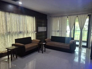 Living Room in 4 BHK Apartment at Banjara Hills – for Rent