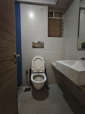 Bathroom in 2 BHK Apartment at Group Seven Rushi Heights, Goregaon East – for Rent