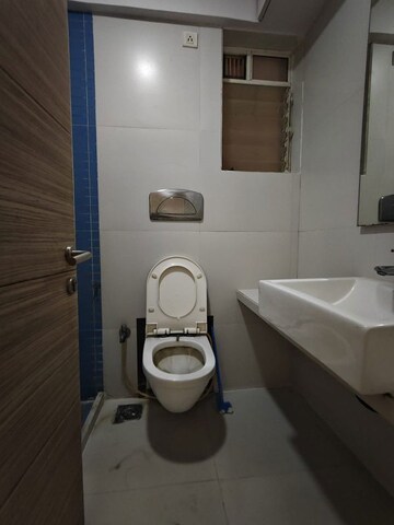 Bathroom in 2 BHK Apartment at Group Seven Rushi Heights, Goregaon East – for Rent