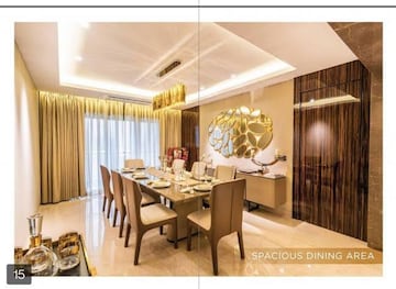 Living Room in 2 BHK Apartment at Adani Ten BKC, Bandra East – for Rent