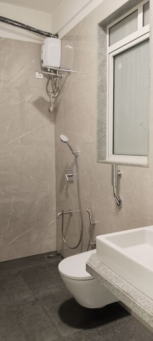 Attached Bathroom in 3 BHK Apartment at Neelam Senroofs, Nahur East – for Sale