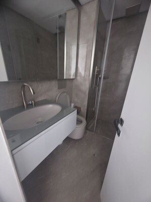 Bathroom in 3 BHK Apartment at Lodha World Crest, Worli – for Rent