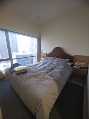 Bedroom in 3 BHK Apartment at Lodha World Crest, Worli – for Rent