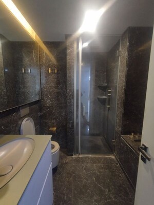 Washroom in 4 BHK Apartment at Lodha World Crest, Worli – for Rent