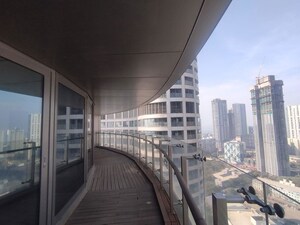 Balcony in 4 BHK Apartment at Lodha World Crest, Worli – for Rent
