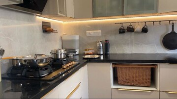 Kitchen in 3 BHK Apartment at Prestige Finsbury Park Regent, Bagaluru – for Rent