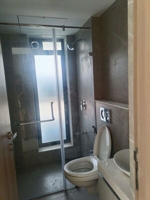 Bathroom in 3 BHK Apartment at S Raheja Silver Rock, Bandra West – for Rent