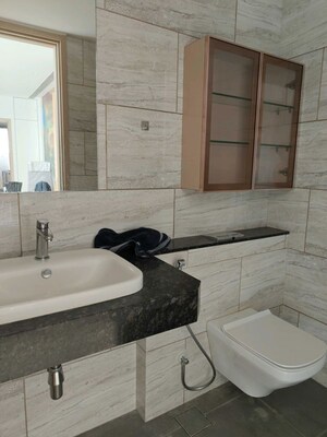 Bathroom in 3 BHK Apartment at Rustomjee Crown, Prabhadevi – for Sale