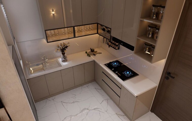 Kitchen, aimnabad 2 Bedroom 1250 Sq.Ft. Apartment In Aimnabad Greater Noida 9956194