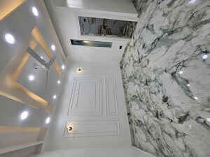 Staircase in 4 BHK Builder Floor at Green Fields Colony – for Sale