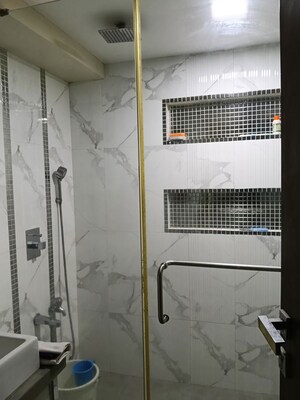 Bathroom in 3 BHK Apartment at Gajra Balaji Tower, Santacruz West – for Rent