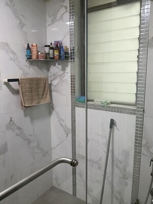 Bathroom in 3 BHK Apartment at Gajra Balaji Tower, Santacruz West – for Rent