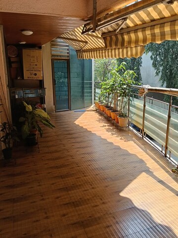 Balcony in 3 BHK Apartment at Gajra Balaji Tower, Santacruz West – for Rent