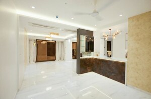 Living Room in 3 BHK Apartment at Lodha Trump Tower, Worli – for Rent