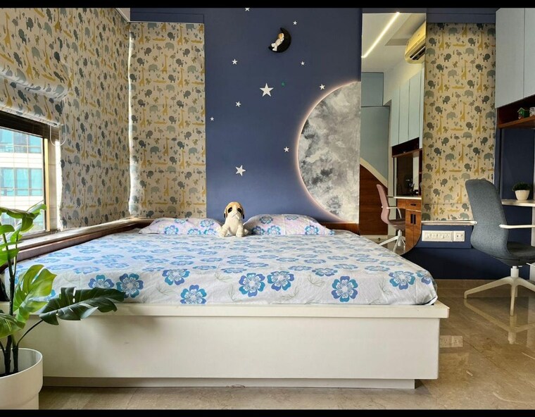 Bedroom, lnt-veridian 3 Bedroom 1700 Sq.Ft. Apartment In Powai Mumbai 9981019