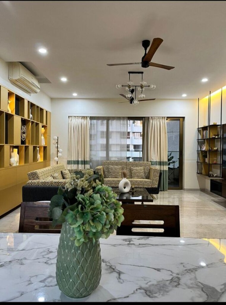 Living Room, lnt-veridian 3 Bedroom 1700 Sq.Ft. Apartment In Powai Mumbai 9981019
