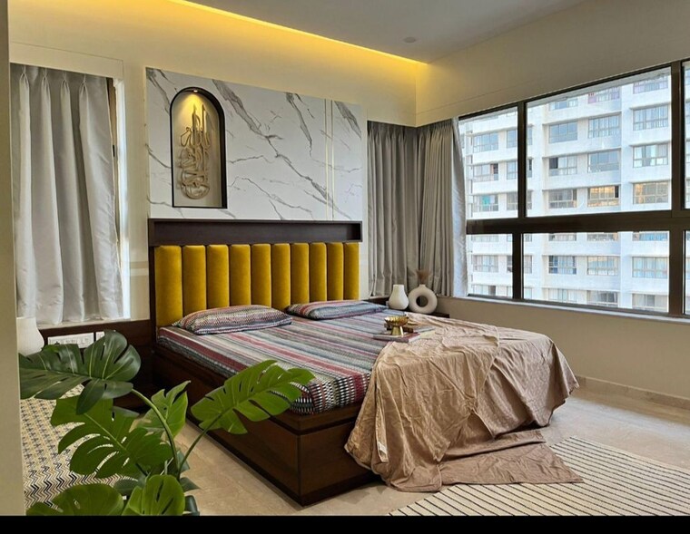 Bedroom, lnt-veridian 3 Bedroom 1700 Sq.Ft. Apartment In Powai Mumbai 9981019