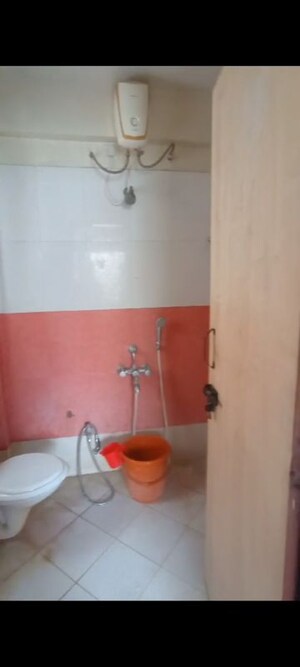 Bathroom in 2 BHK Apartment at RK Lunkad Nisarg Raj, Thergaon – for Rent