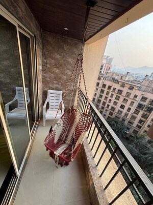 Balcony in 2 BHK Apartment at Ravi Estate, Pokhran Road No One – for Rent