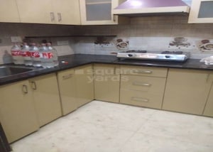 Kitchen in 2 BHK Builder Floor at Ramesh Nagar – for Rent