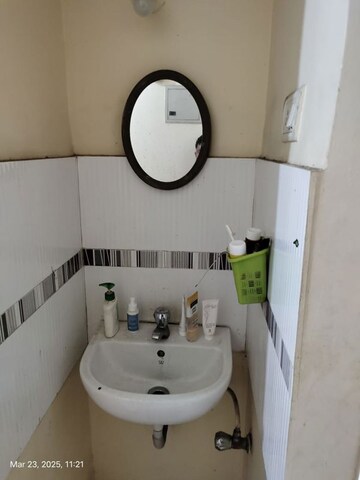 Bathroom in 1 BHK Apartment at Metropolis Bayside, Kasarvadavali – for Rent
