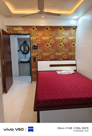 Bedroom in 2 BHK Apartment at Gajra Bhoomi Tower, Kharghar – for Rent