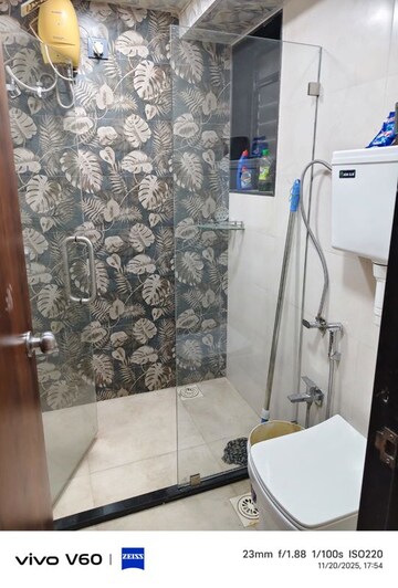 Bathroom in 2 BHK Apartment at Gajra Bhoomi Tower, Kharghar – for Rent