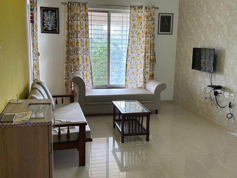 Living Room, sobha-nesara 3 Bedroom 1500 Sq.Ft. Apartment In Kothrud Pune 9983302