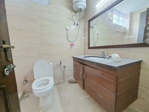 Bathroom in 3 BHK Builder Floor at Greater Kailash I – for Rent