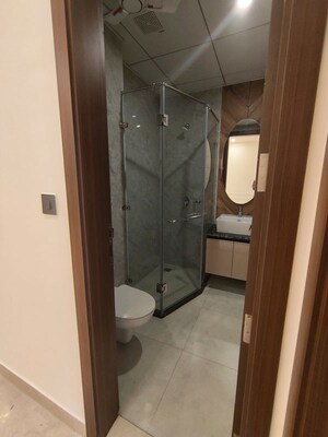 Bathroom in 3 BHK Builder Floor at NKV Golden Avenue, Sohna Sector 35 – for Rent