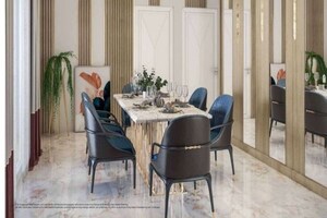 Dining area in 3 BHK Apartment at Samridhi Daksh Avenue, Sector 150 – for Sale