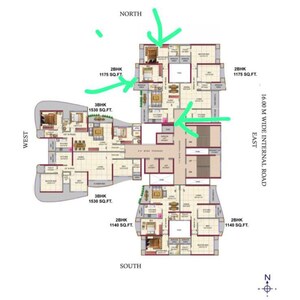 Master Plan in 2 BHK Apartment at HDIL Metropolis Residences, Andheri West – for Sale