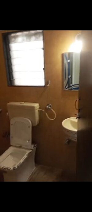 Bathroom in 2 BHK Apartment at Akashganga Complex Kavesar, Kavesar – for Rent