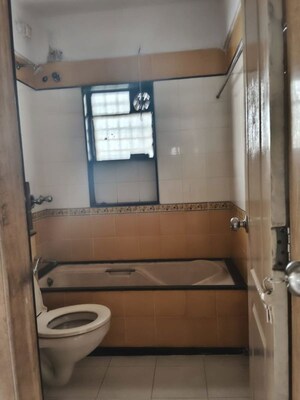 Bathroom in 3 BHK Apartment at Prajapati Park, Kopar Khairane – for Rent