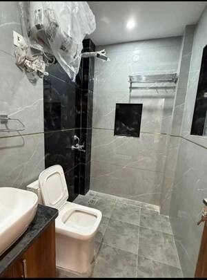 Bathroom in 3 BHK Builder Floor at Chattarpur – for Rent